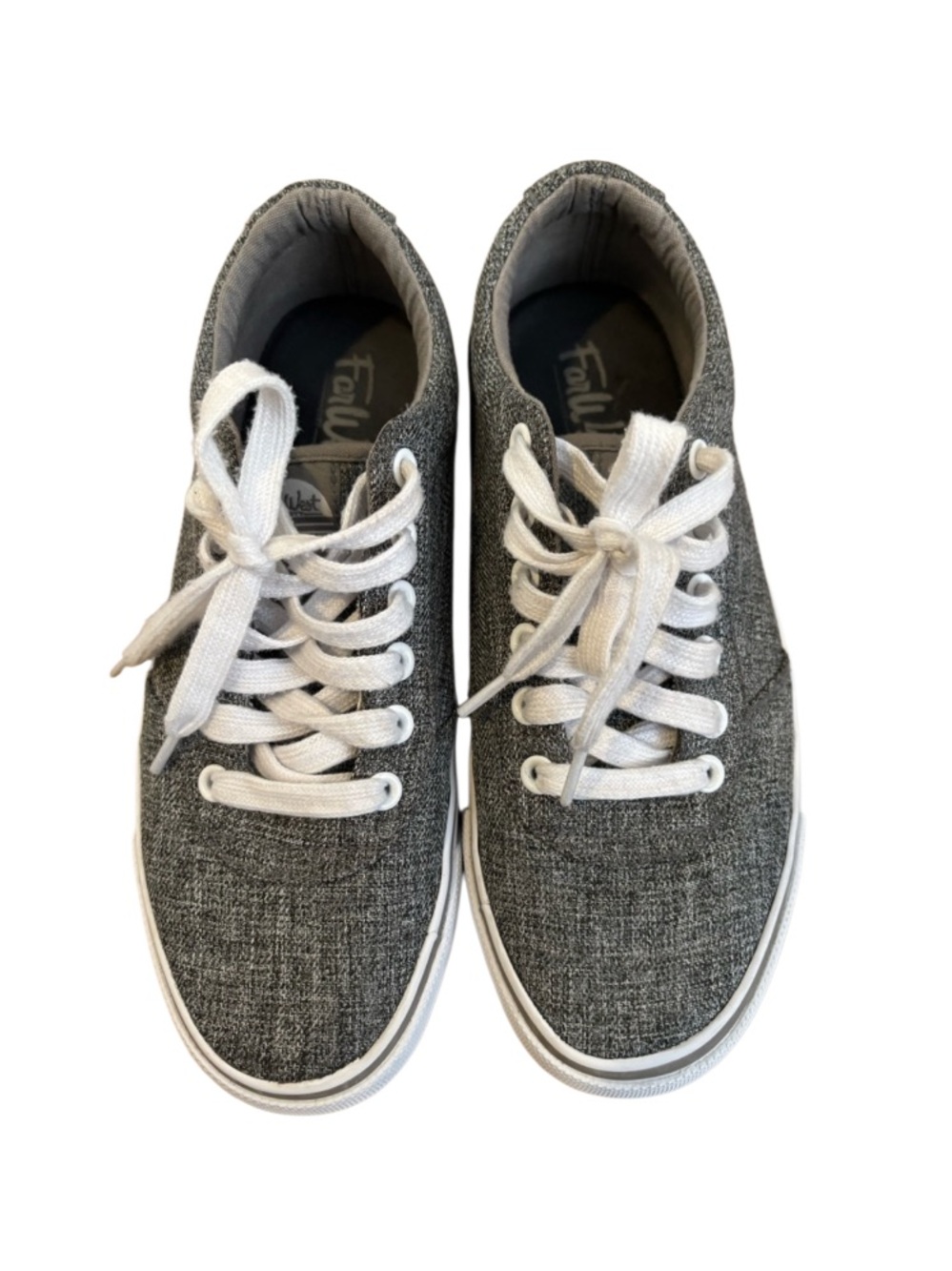 3 for $15😍 Far West Size 7 Gray Canvas Sneakers